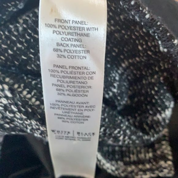 🌈 3/$20 White House black market faux leather multimedia shirt sleeve top - Picture 6 of 6